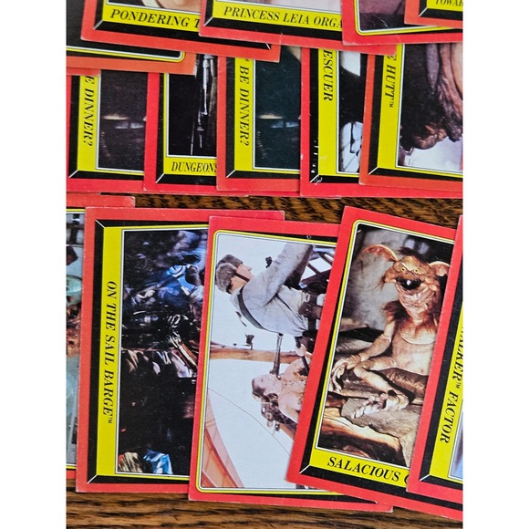Vintage 1983 Topps Star Wars Return of the Jedi Red Border Trading Cards Lot 24 - Picture 3 of 6